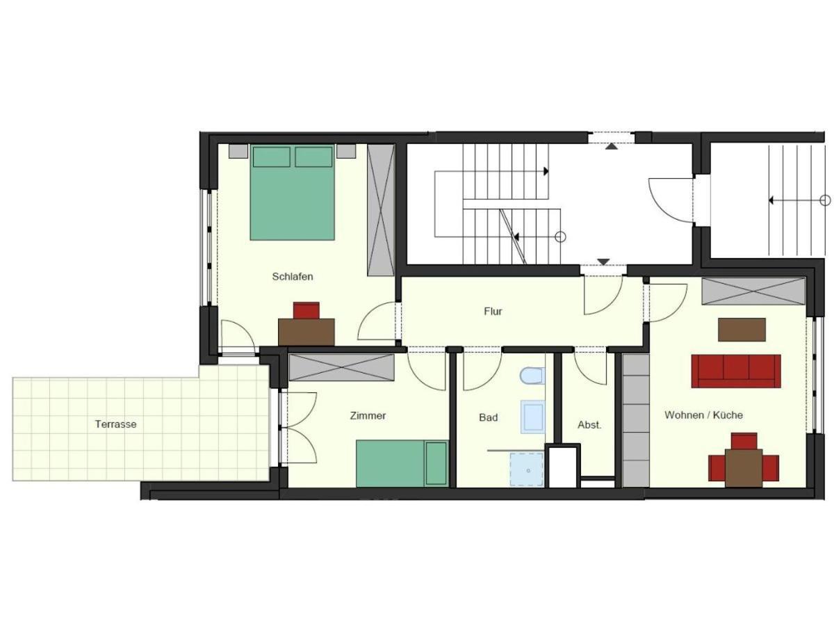 Ferienwohnung Büsumperle Rot Exterior foto